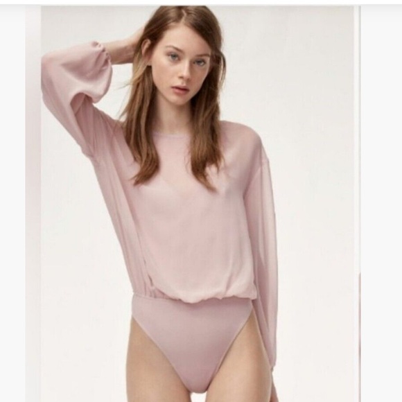 Wilfred Bodysuit Blouse Dusty Rose - Picture 2 of 7